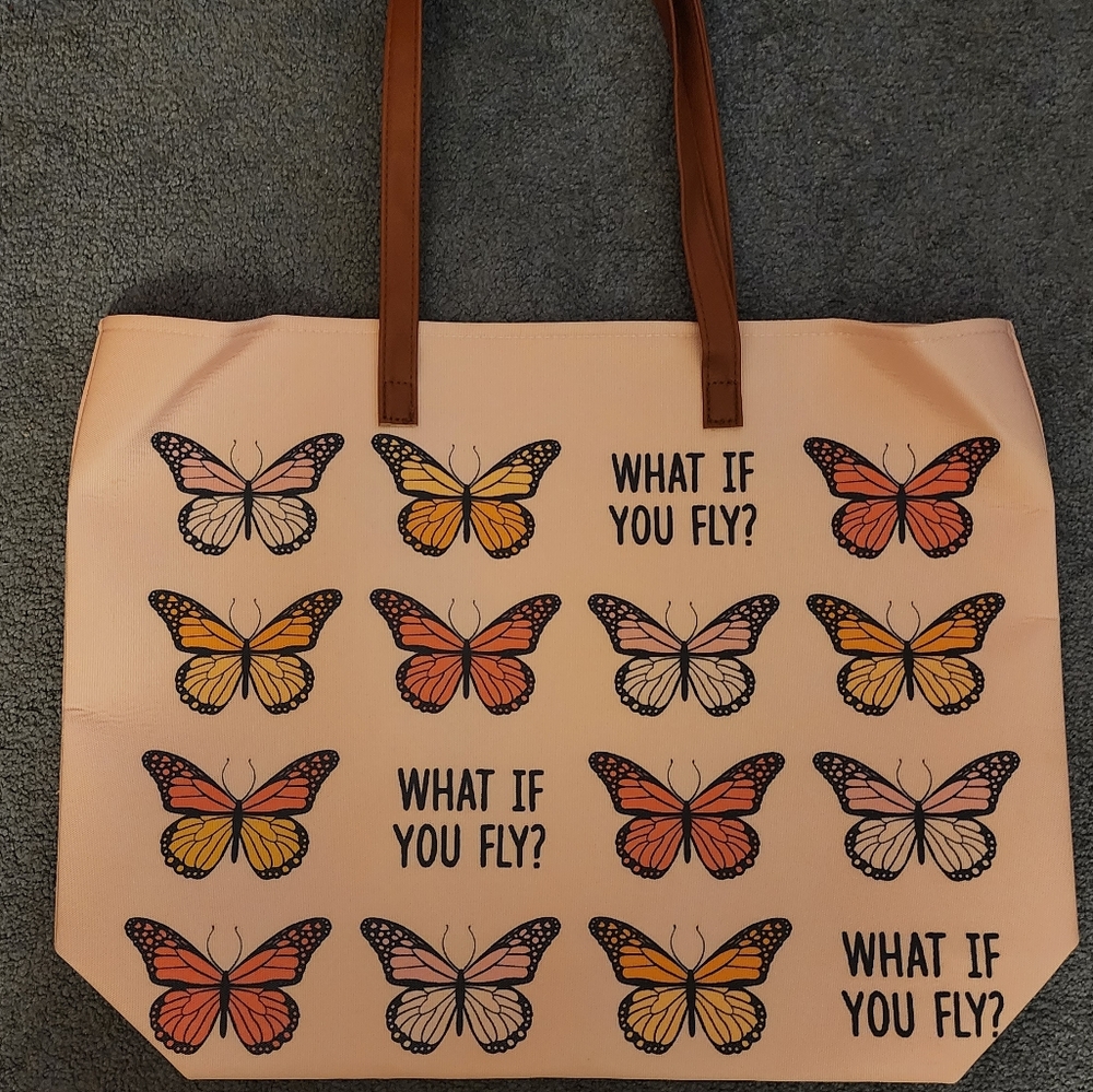 Butterfly tote bag
